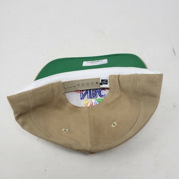 Vintage NBC Sports Sports Specialties Strapback Baseball Hat Cap Mens OS Tan - Picture 2 of 5